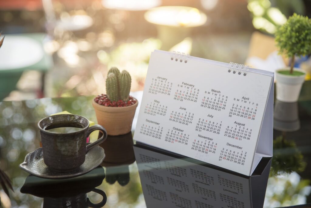 Chroma Online Druckerei blog Tischkalender Zeitmanagement und Personalisierung